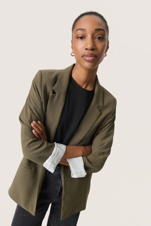 Shirley Blazer Fold Up by Soaked in Luxury Apparel Soaked In Luxury