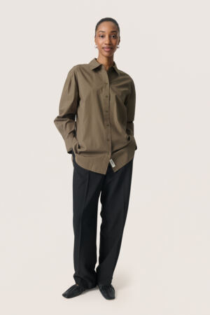 Long Sleeve Woven Shirt by Soaked in Luxury Apparel Soaked In Luxury