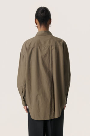 Long Sleeve Woven Shirt by Soaked in Luxury Apparel Soaked In Luxury