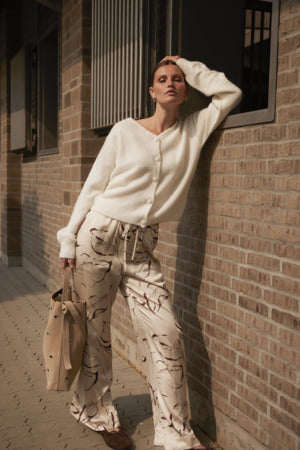 Clero Flare Printed Pants by Soaked in Luxury Unstructured Pant Soaked In Luxury