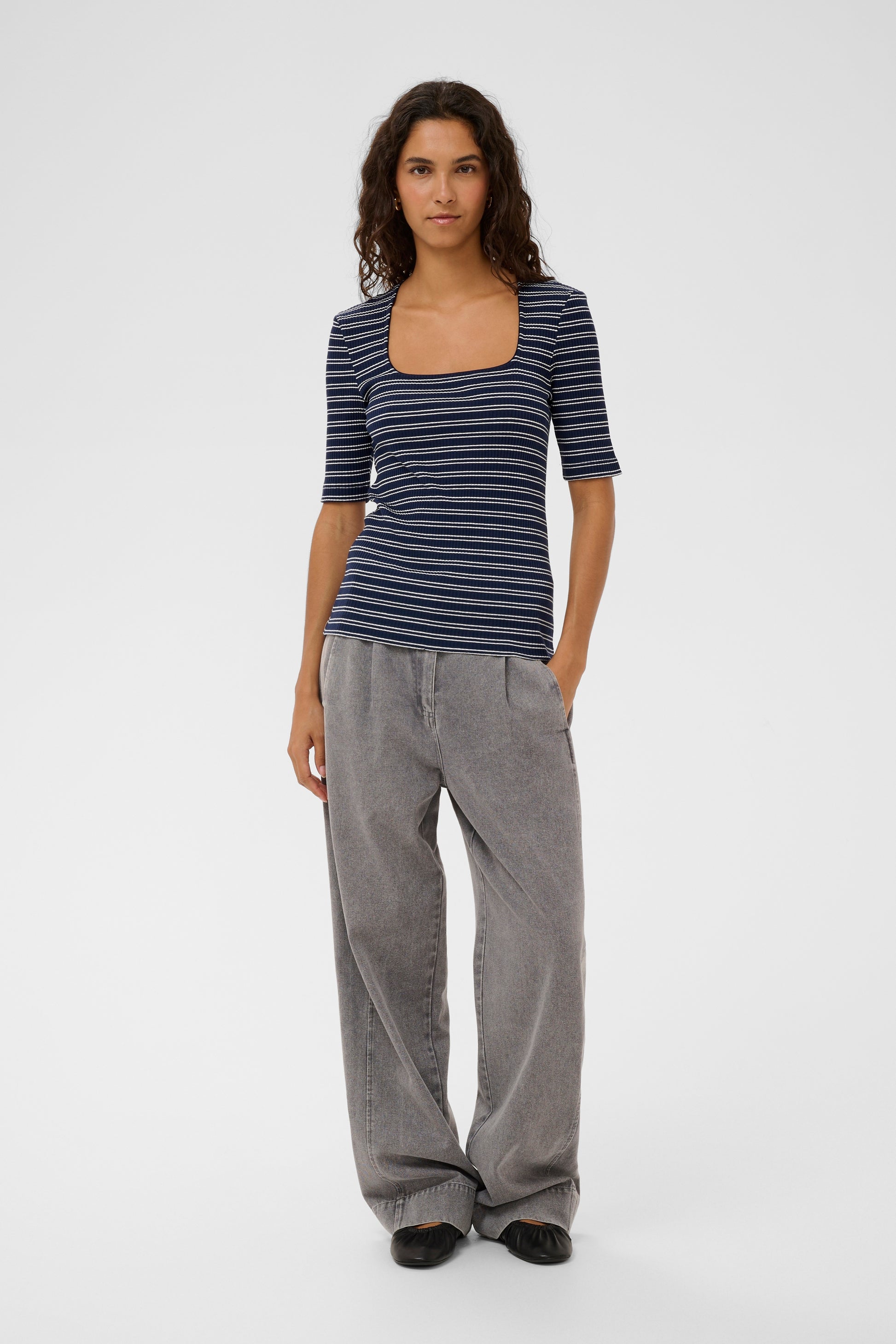 Simone Striped T-Shirt by Soaked in Luxury Tee Shirt Soaked In Luxury