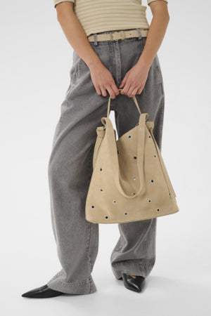 Eyelets Suede Belt by Soaked