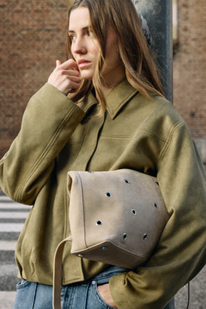 SLCalilje Eyelets Suede Bag Bags Soaked In Luxury