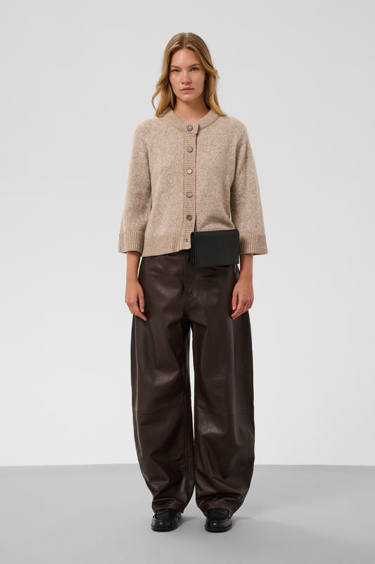 Idalia Short Sleeve Wool-Blend Cardigan by Soaked in Luxury Knitwear & Sweaters SOAKED IN LUXURY