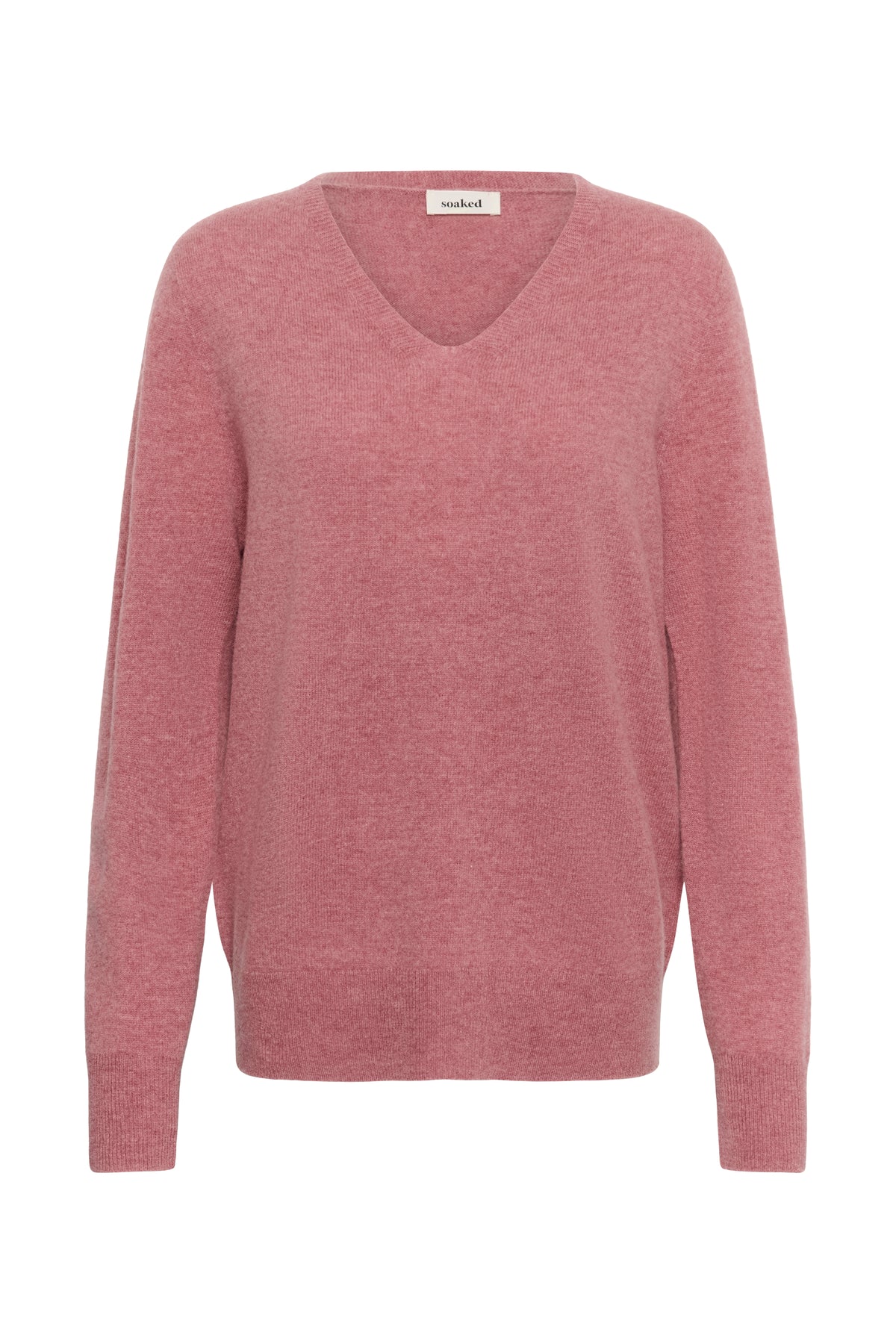 Sida Seamless Wool V-Neck Sweater by Soaked in Luxury