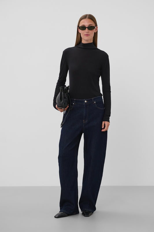 Sabino Relaxed Dark Blue Jeans by Soaked in Luxury Denims SOAKED IN LUXURY