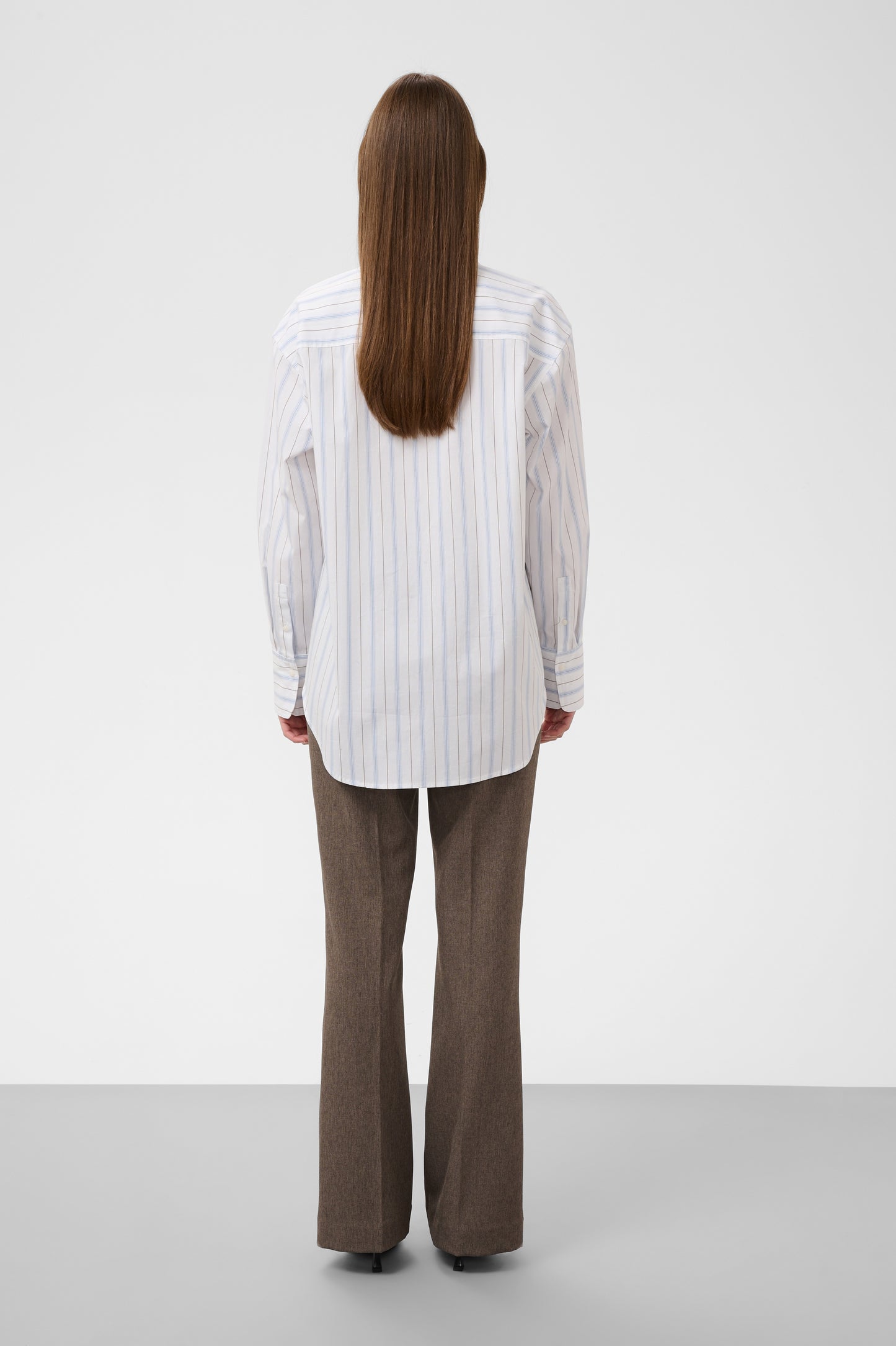 Noelle Striped Poplin Shirt by Soaked in Luxury