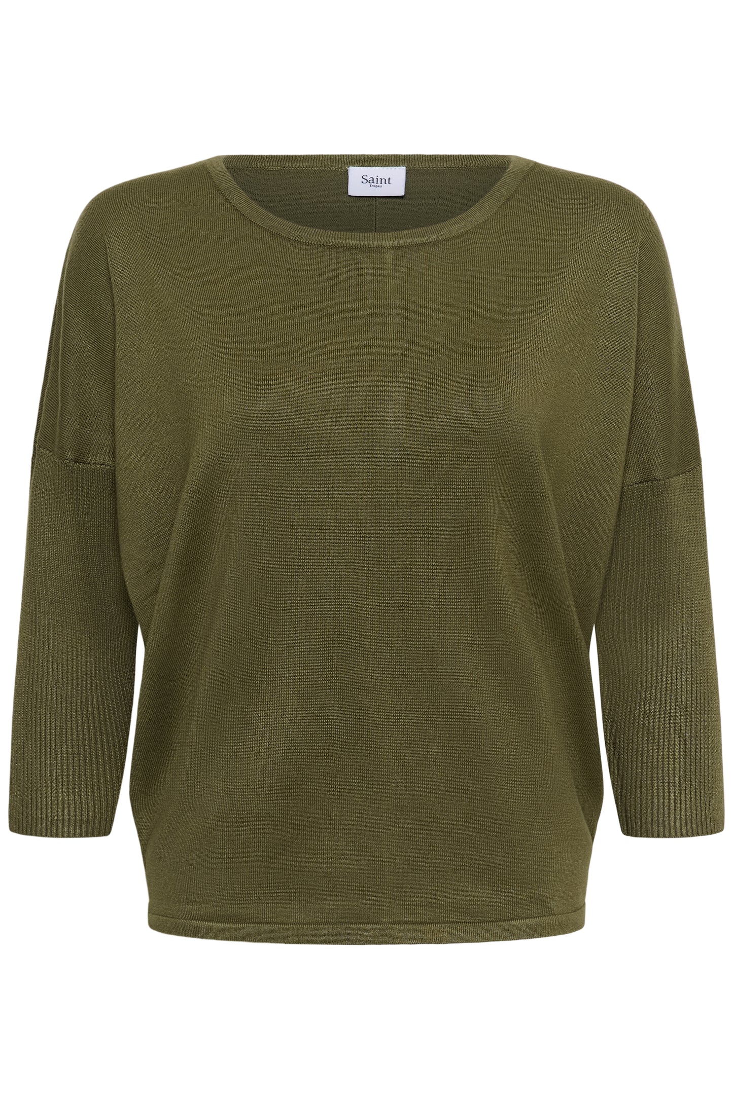 Mila R-Neck Pullover by Saint Tropez Basics SAINT TROPEZ