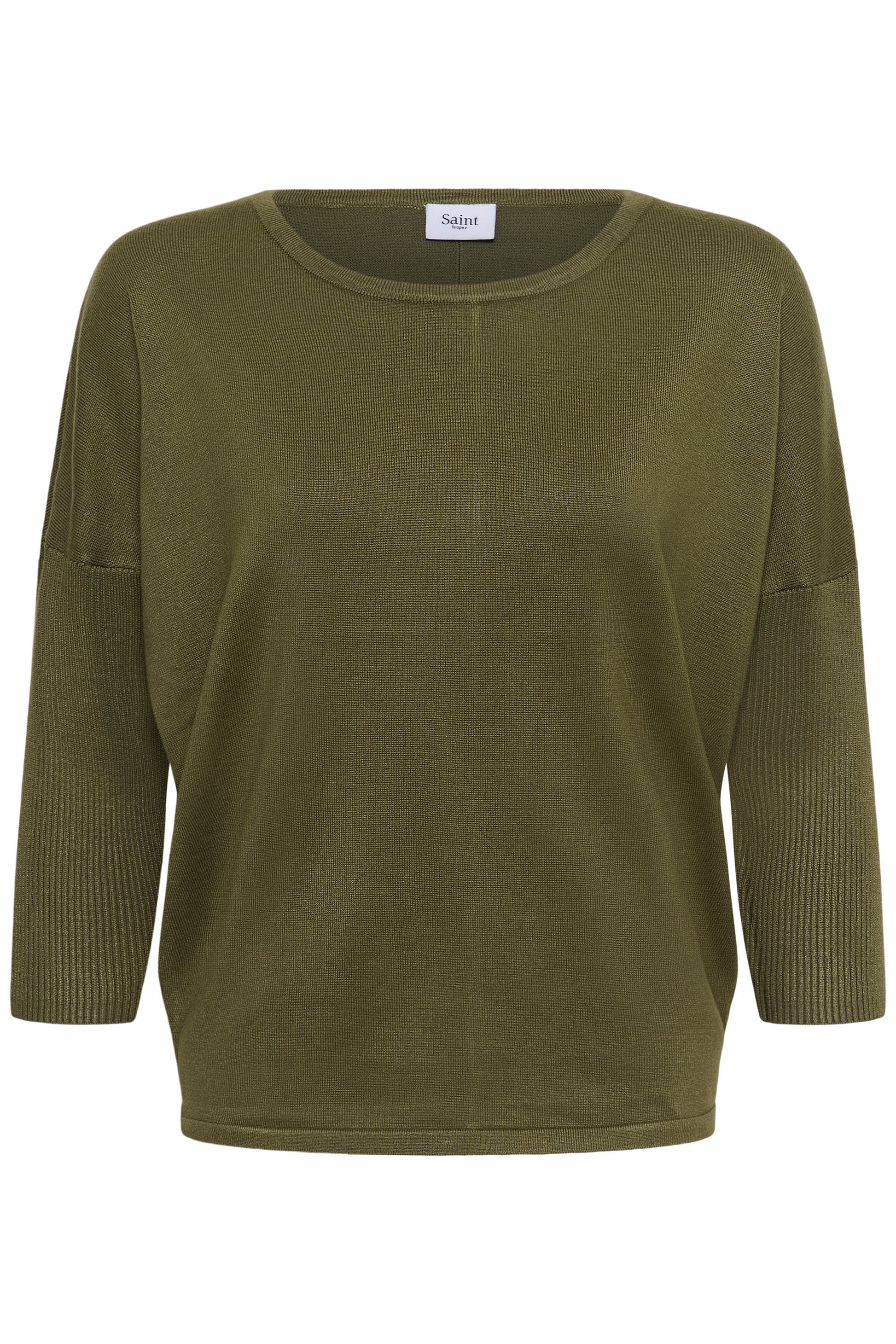 Mila R-Neck Pullover by Saint Tropez Basics SAINT TROPEZ