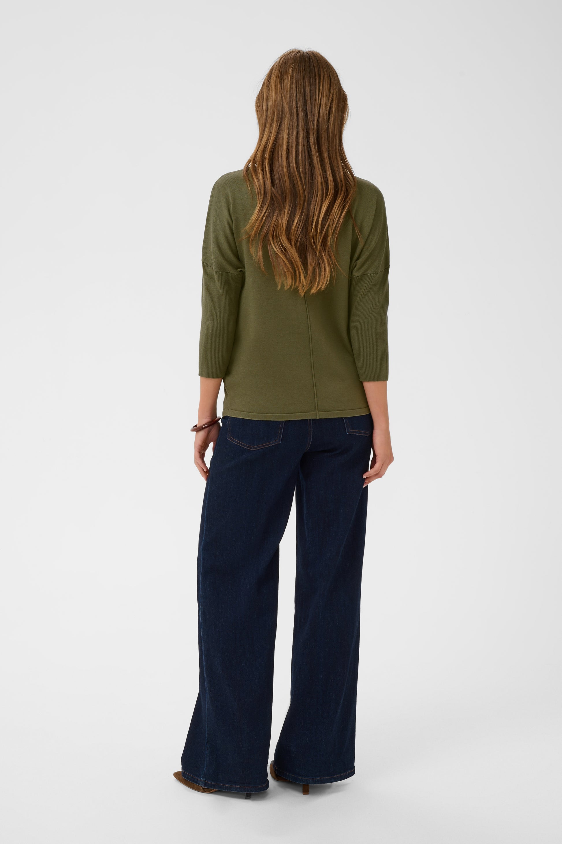 Mila R-Neck Pullover by Saint Tropez Basics SAINT TROPEZ