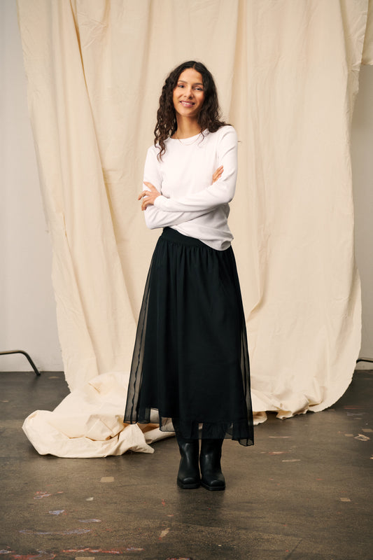 The Coral Midi Skirt by Saint Tropez Skirt Saint Tropez