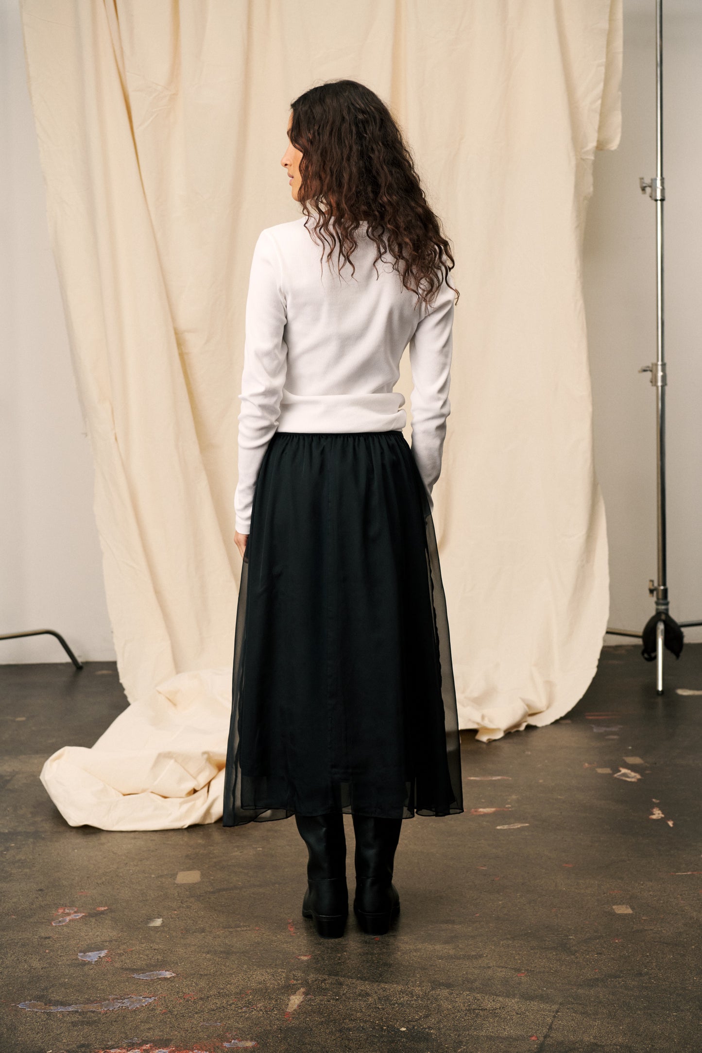 The Coral Midi Skirt by Saint Tropez Skirt Saint Tropez