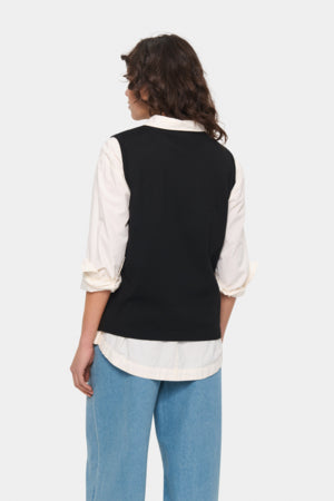Mila Vest by Saint Tropez Knit Tops Saint Tropez
