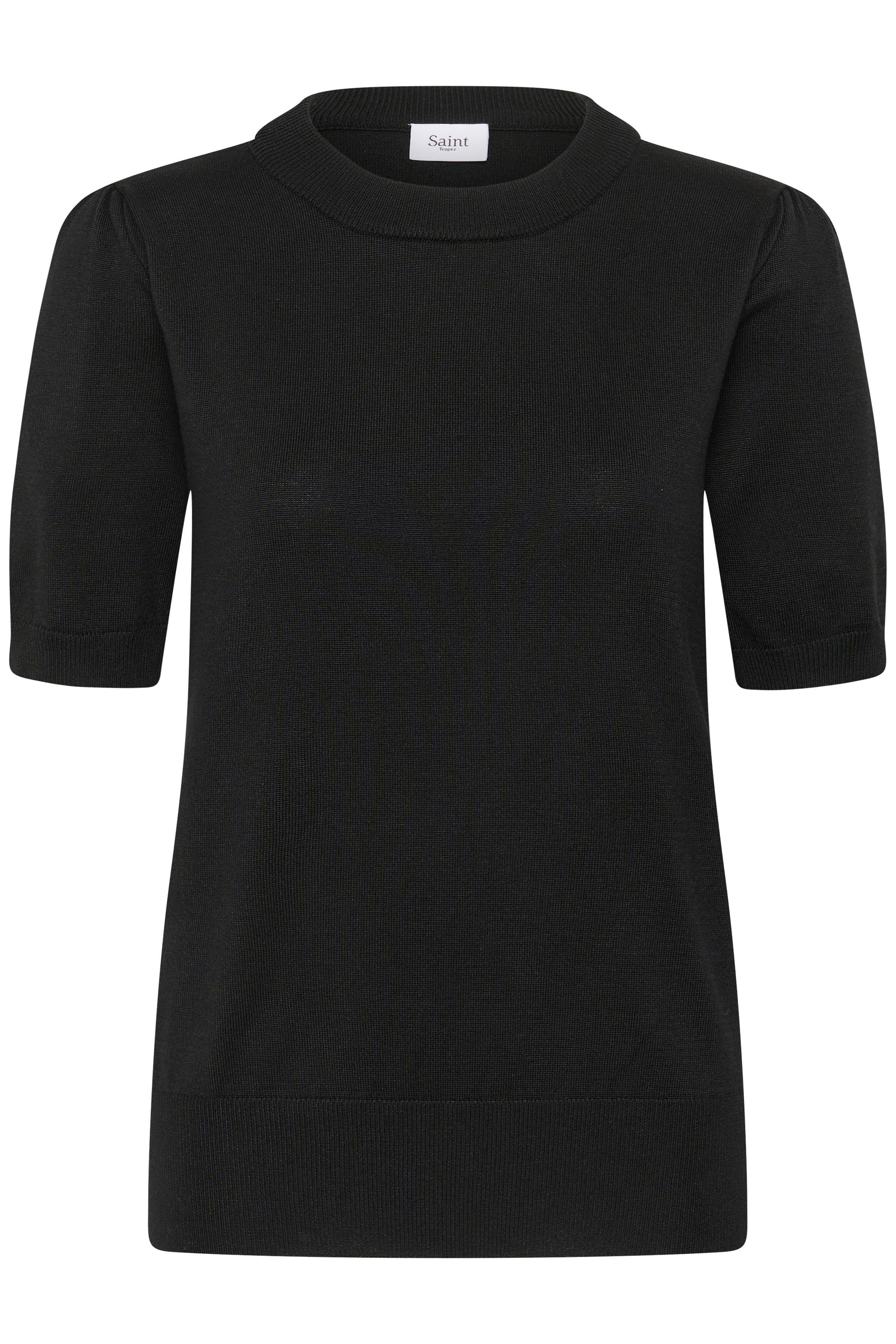 Mila Short-Sleeve Pullover by Saint Tropez Basics SAINT TROPEZ