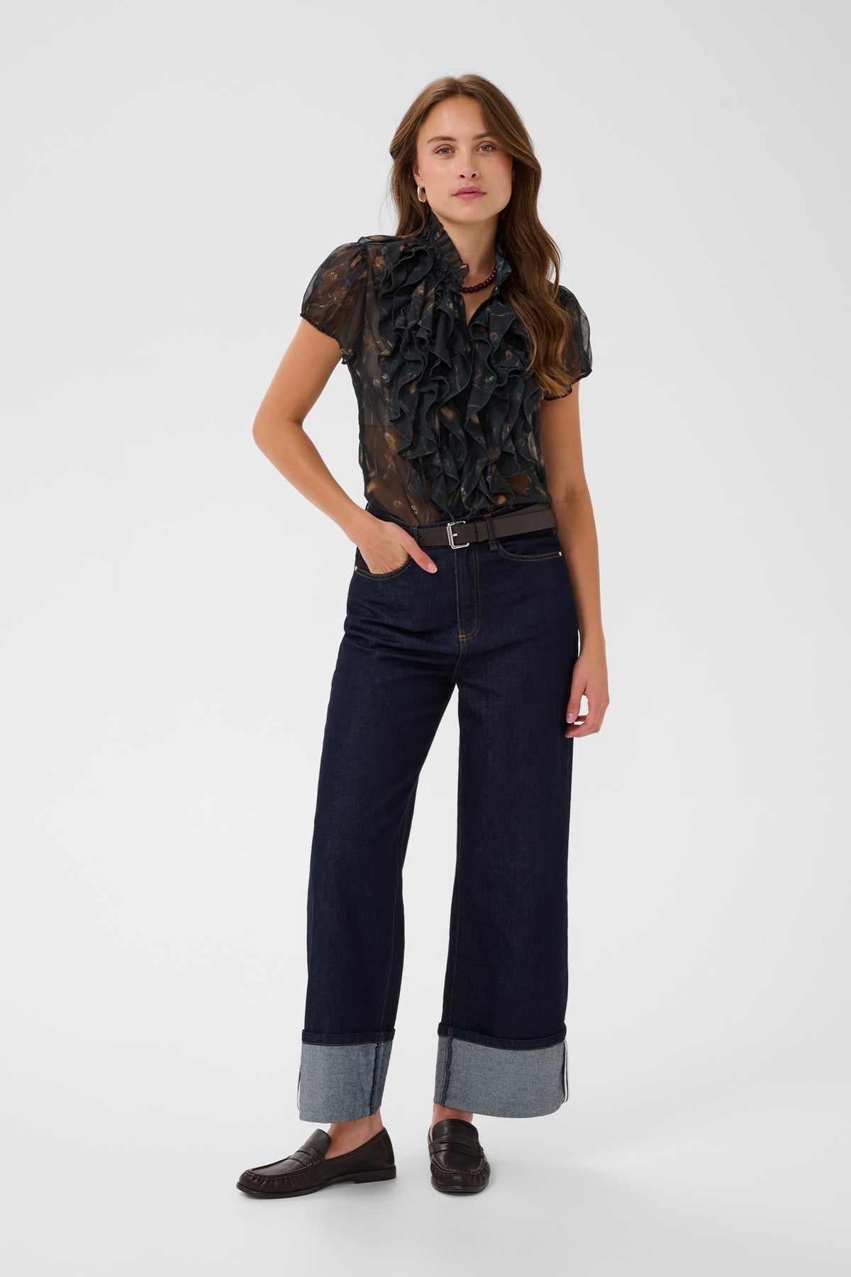 LiljaSZ Ruffle Blouse by Saint Tropez
