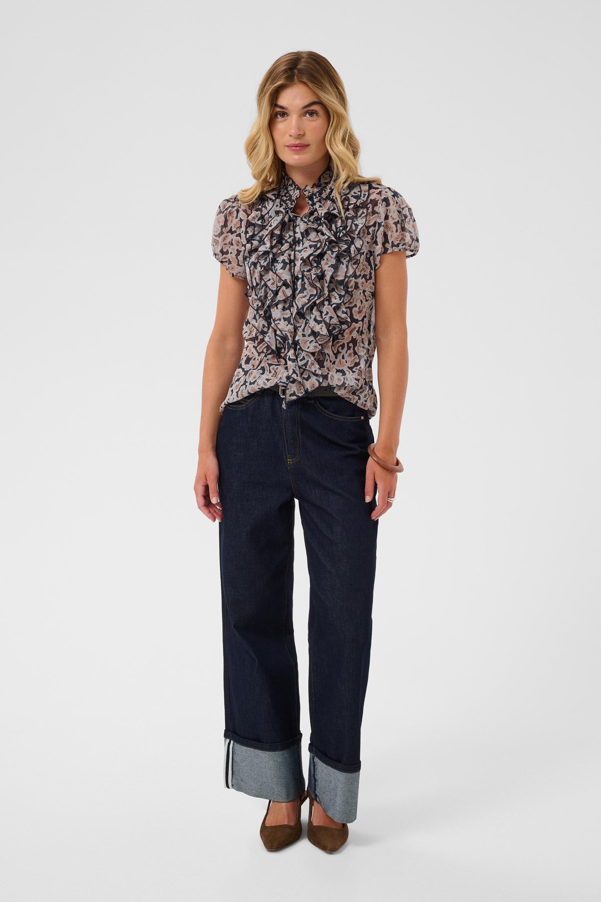LiljaSZ Ruffle Blouse by Saint Tropez