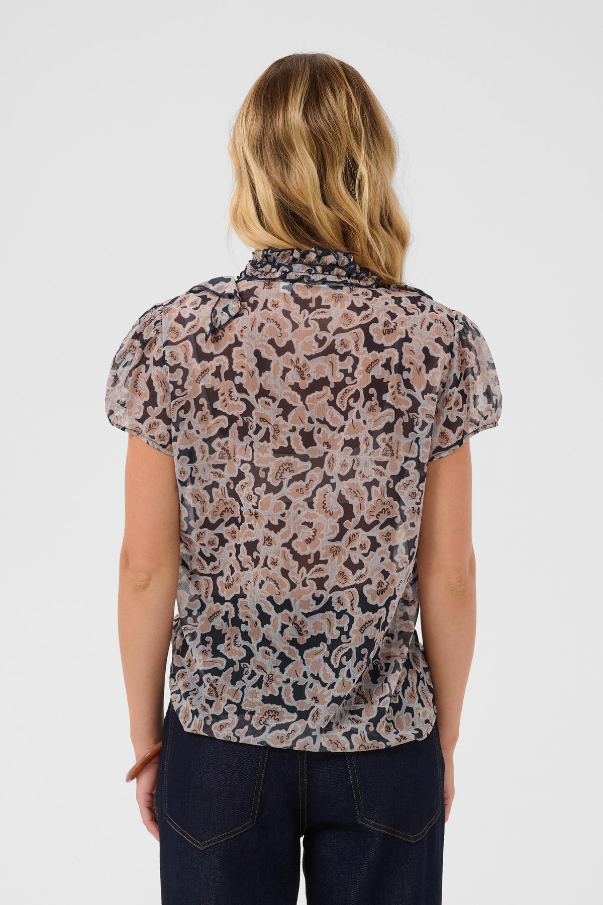 LiljaSZ Ruffle Blouse by Saint Tropez