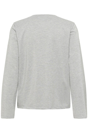 Long Sleeve Shimmer T-shirt by Saint Tropez Apparel Saint Tropez