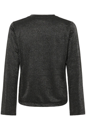 Long Sleeve Shimmer T-shirt by Saint Tropez Apparel Saint Tropez