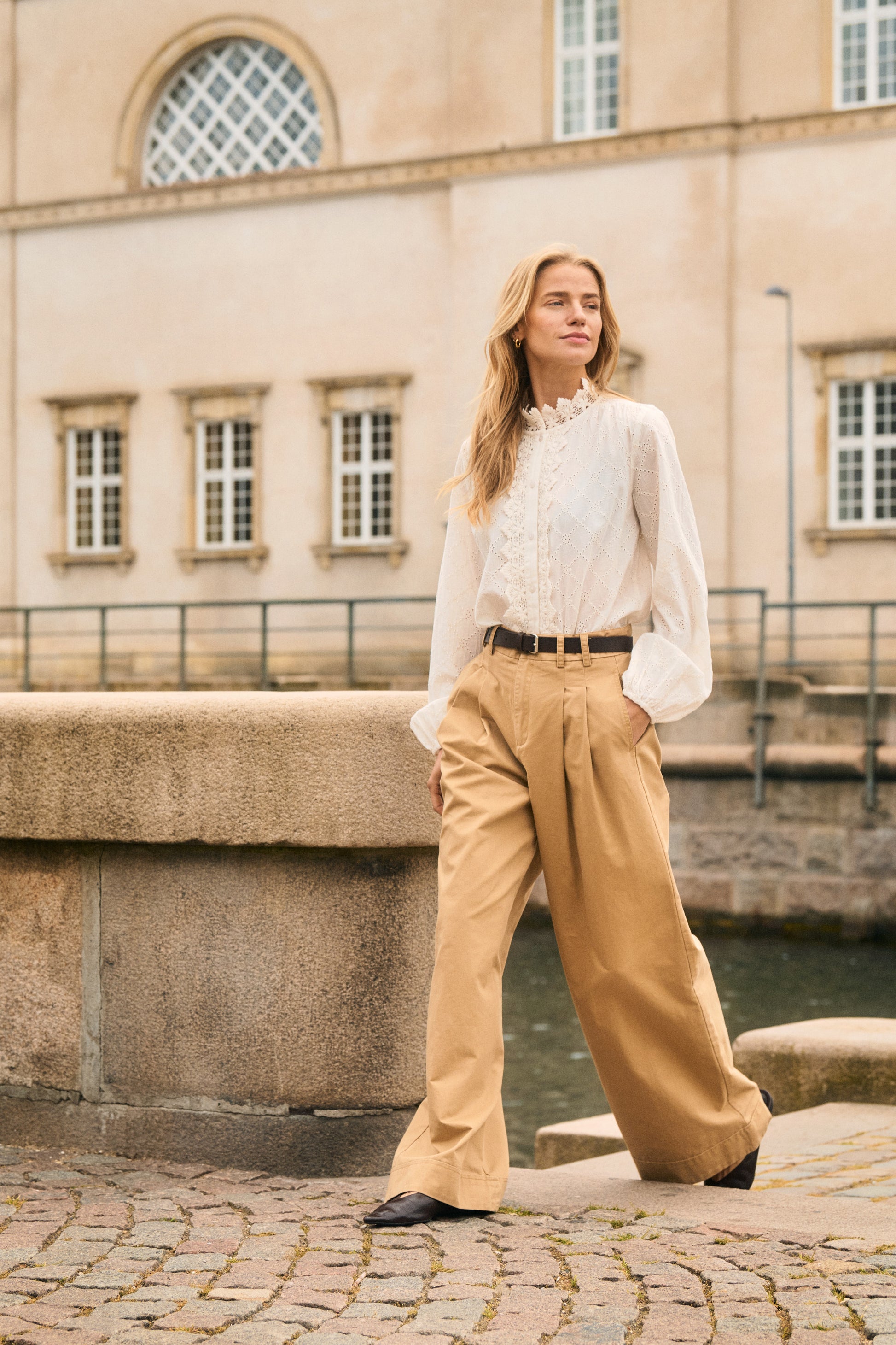 Parker Twill Pant by Saint Tropez Trouser Saint Tropez