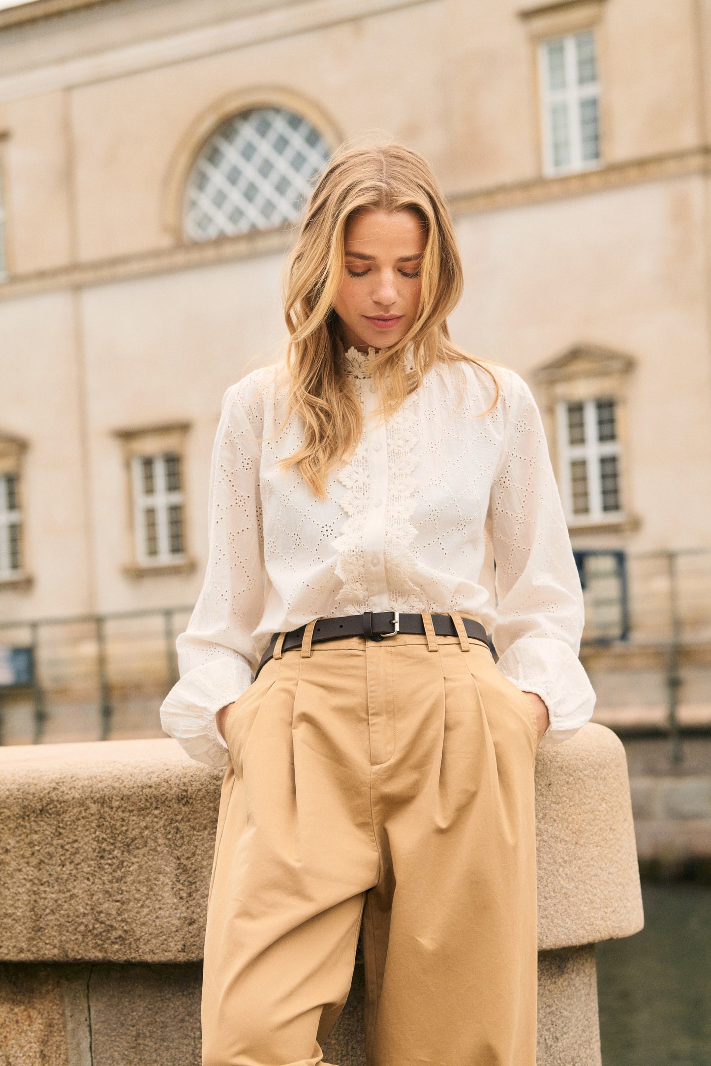 Parker Twill Pant by Saint Tropez Trouser Saint Tropez