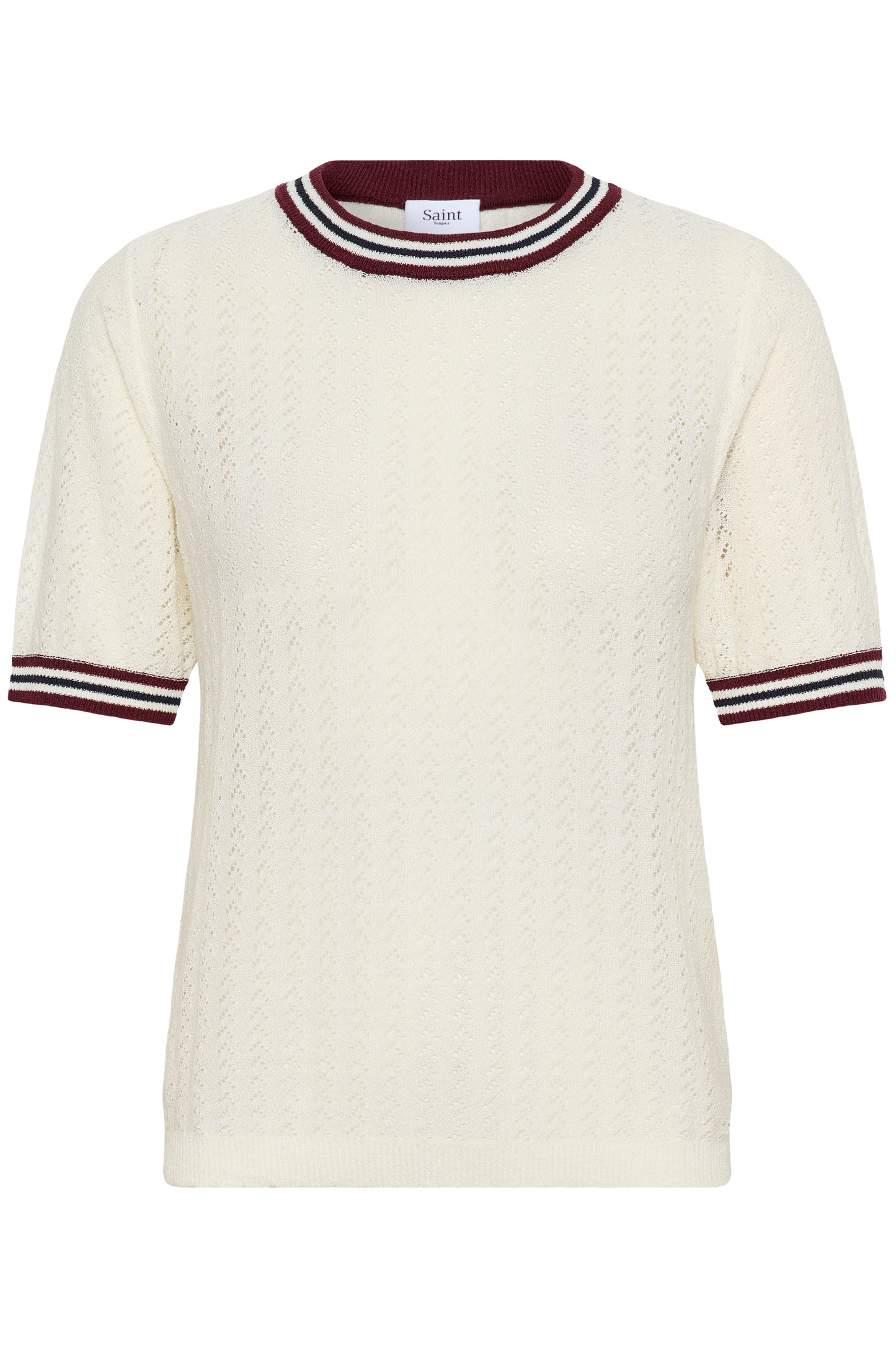 Porsha S/S Knit T by Saint Tropez Tee Shirt Saint Tropez