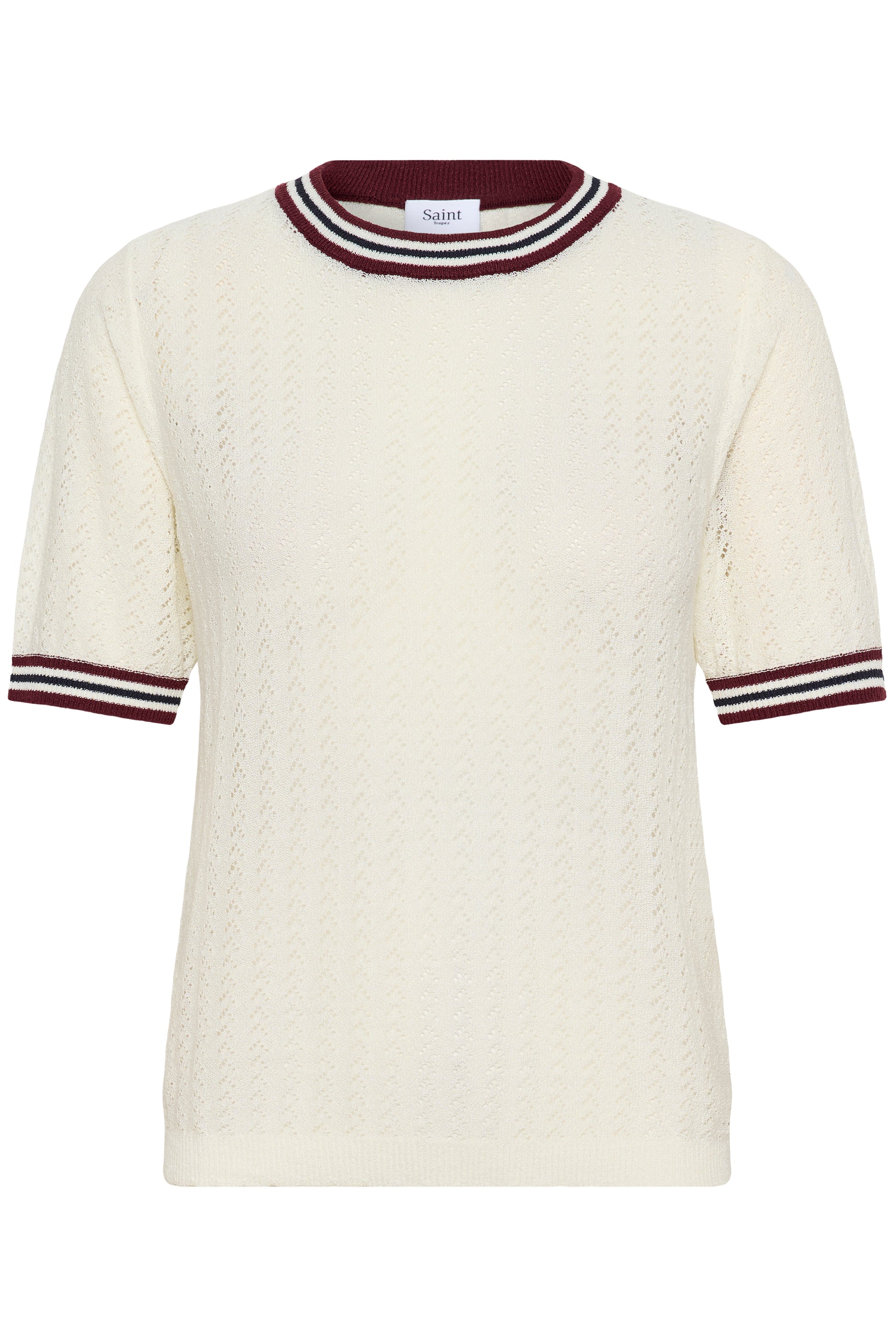 Porsha S/S Knit T by Saint Tropez Tee Shirt Saint Tropez