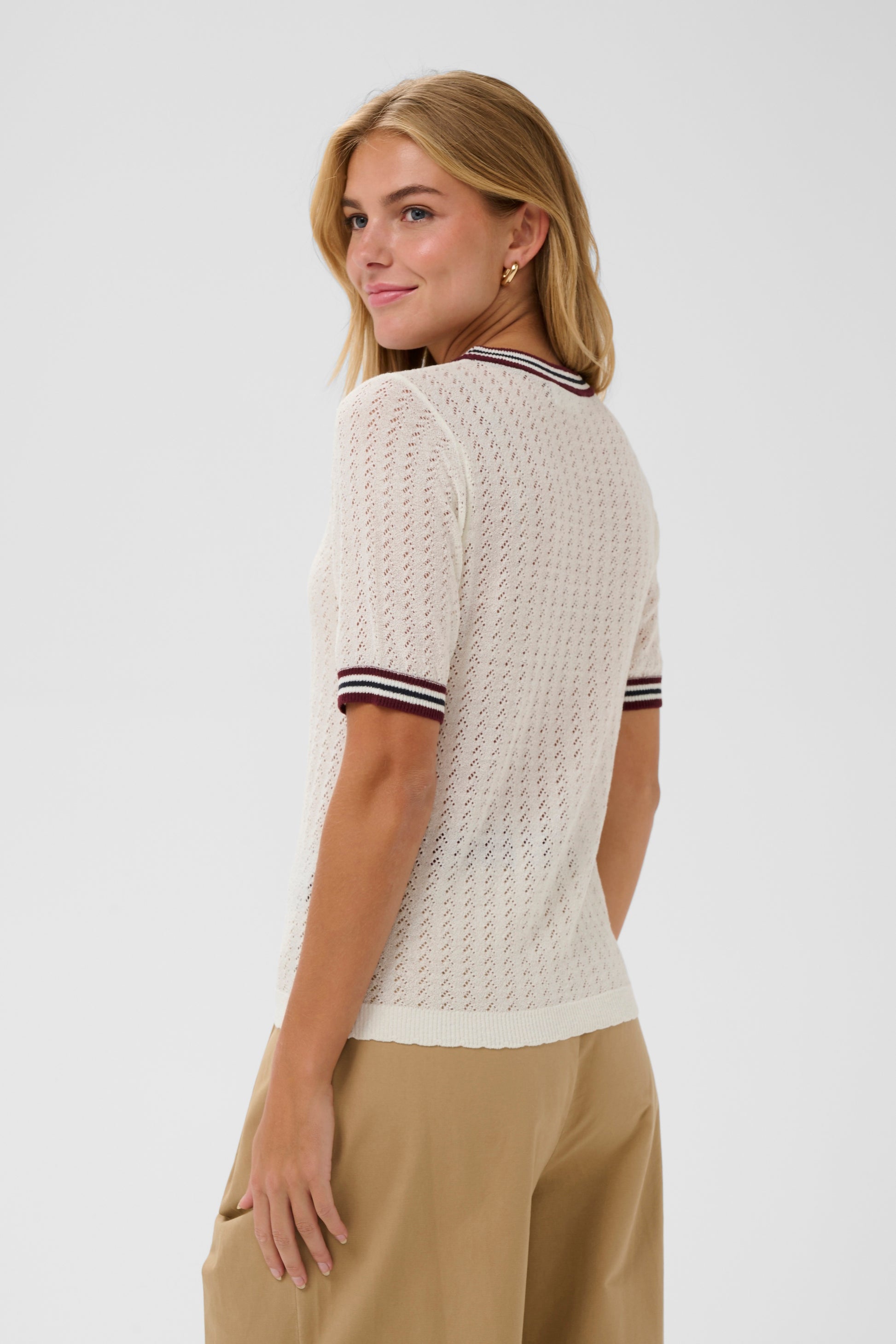 Porsha S/S Knit T by Saint Tropez Tee Shirt Saint Tropez