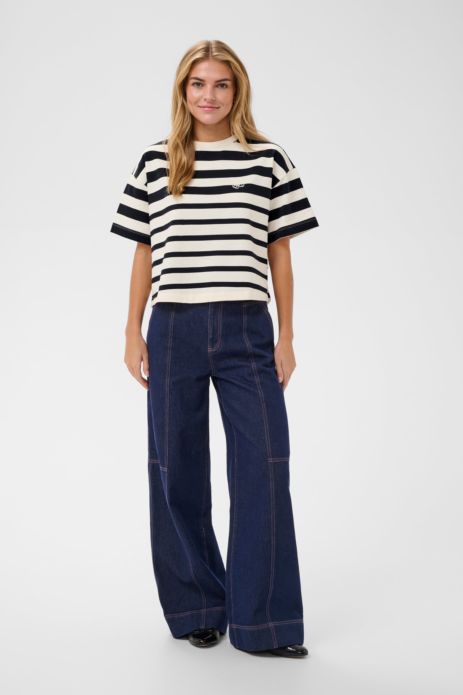 Philene Stripe Shirt by Saint Tropez Tee Shirt Saint Tropez