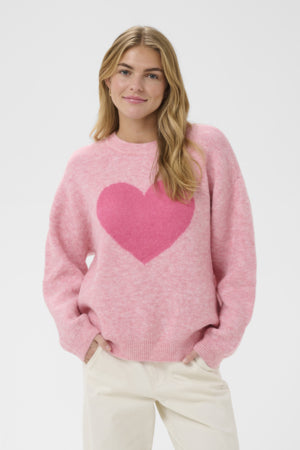 Paria Pullover Knit Sweater Knit Tops Saint Tropez Pink