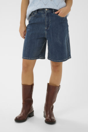 Polina Denim Shorts by Saint Tropez Shorts Saint Tropez Blue
