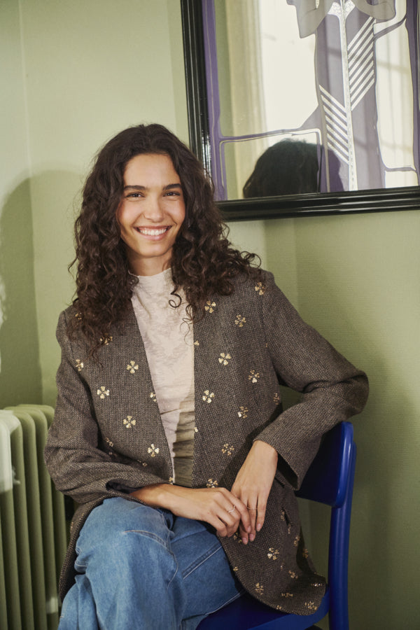 TerencianaSZ Wool-Blend Blazer by Saint Tropez Suiting SAINT TROPEZ