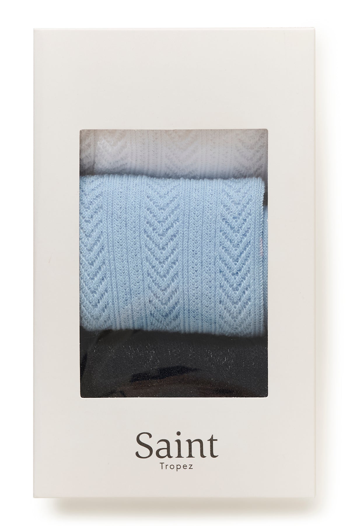 Tea Three-Pack Socks by Saint Tropez Wearable Accessories SAINT TROPEZ