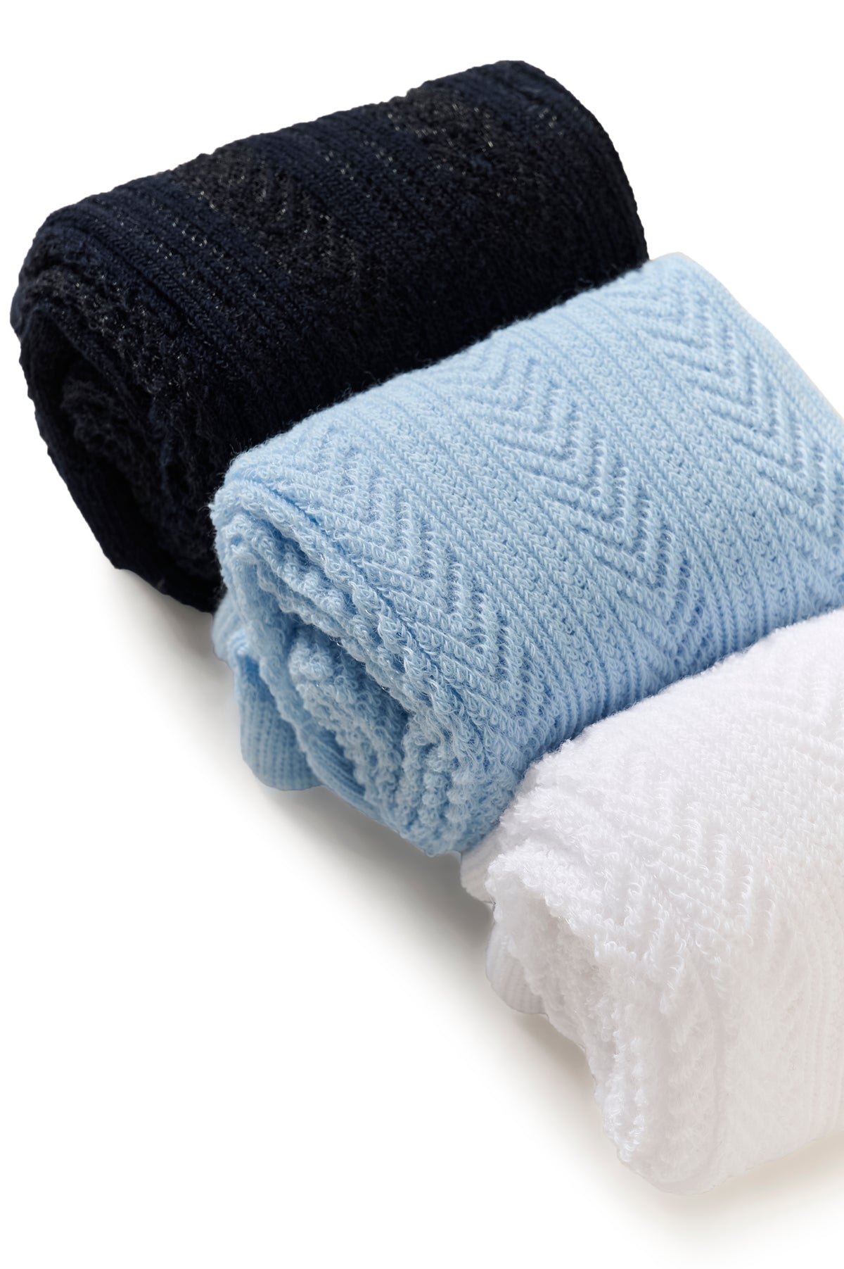 Tea Three-Pack Socks by Saint Tropez Wearable Accessories SAINT TROPEZ
