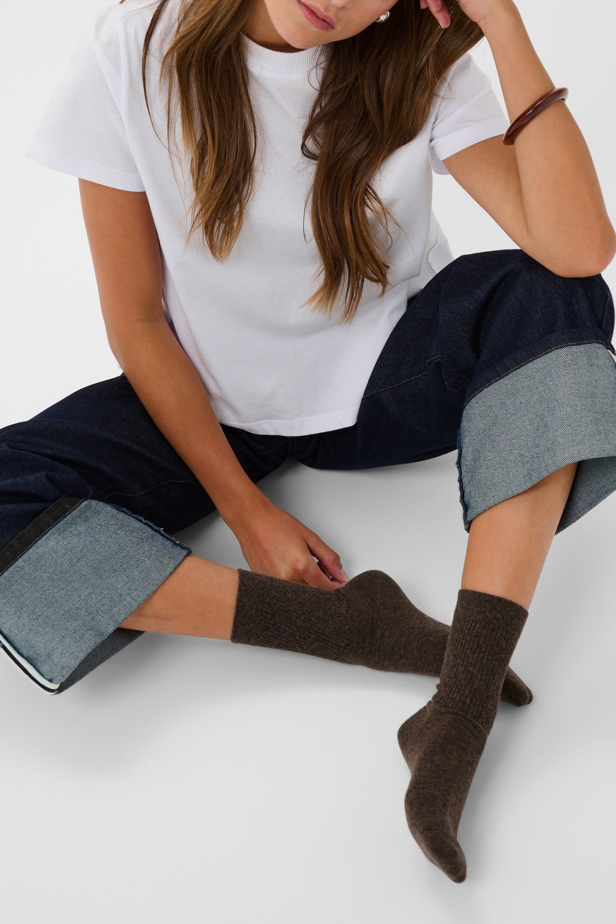 TennaSZ Wool-Blend Socks by Saint Tropez