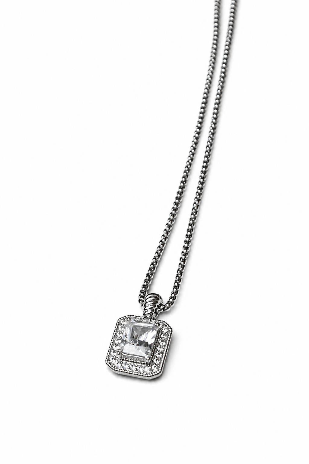 Crystal Halo Necklace Necklace King of Glitz