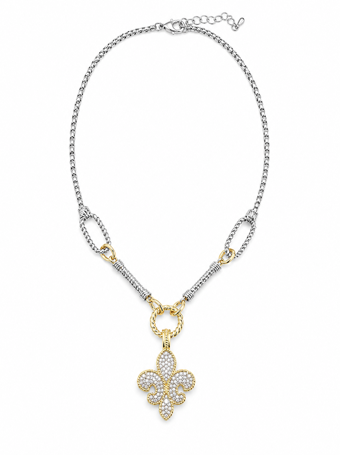 Fleur Lumière Necklace Accessories King of Glitz