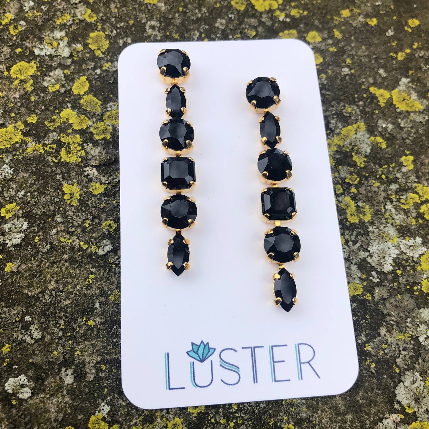 Crystal Dangle Earrings by Luster Jewelry LUSTER