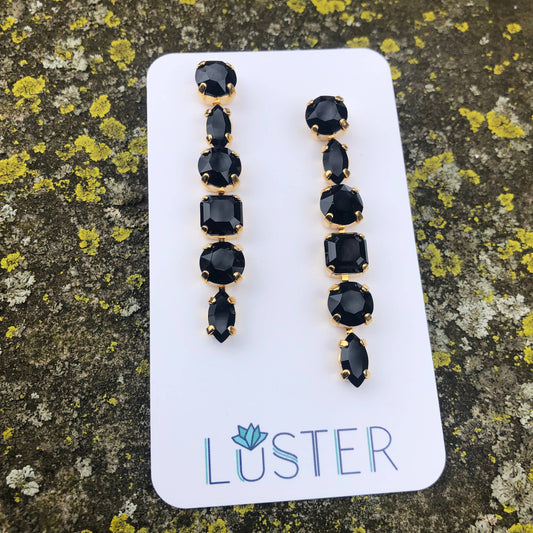 Crystal Dangle Earrings by Luster Jewelry LUSTER