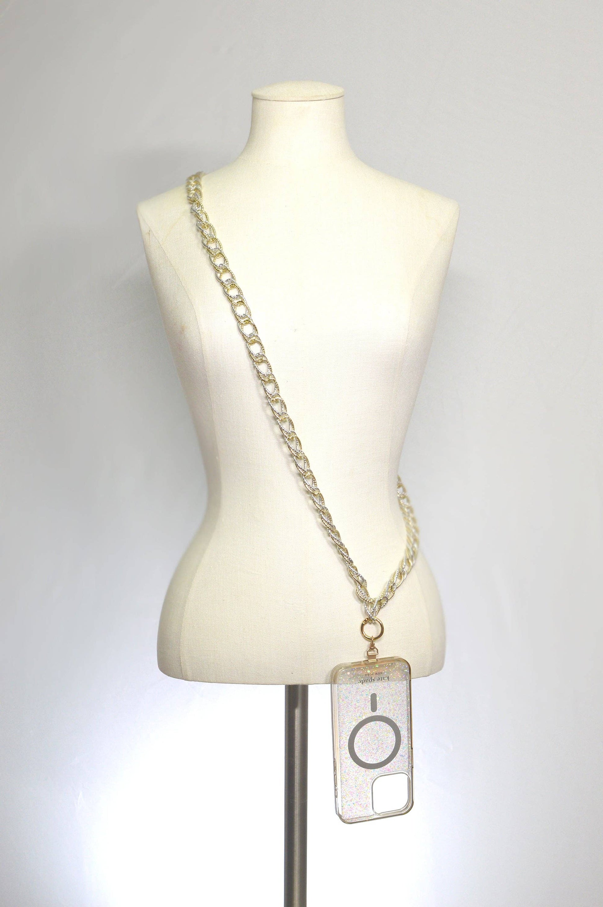 Crossbody Strap Mixed Metal Accessories LUV & Co.
