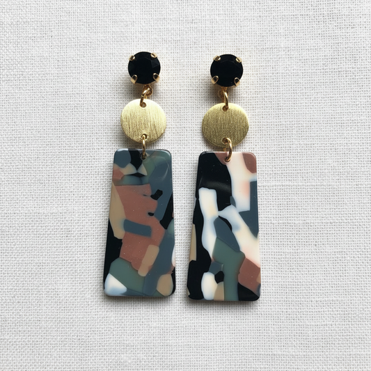 Trapezoid Acrylic Earrings by Luster Jewelry LUSTER
