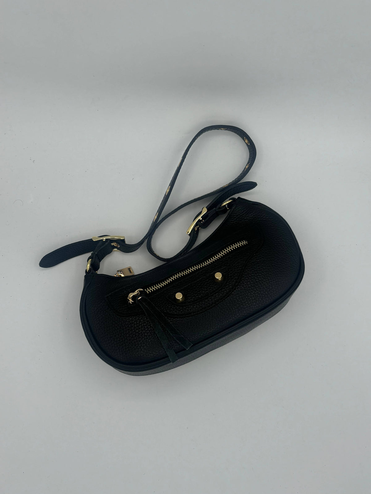Adjustable shoulder bag in genuine leather Handbag Nanabags