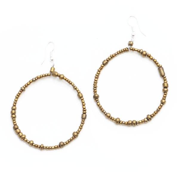 Hoop Beaded Earrings