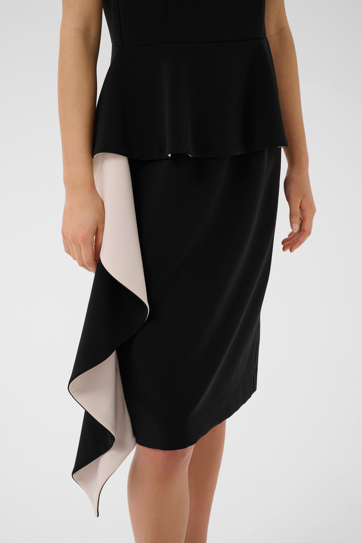 Charleene Fest Flounce Dress by InWear in Black — Lookbook Detail (350)