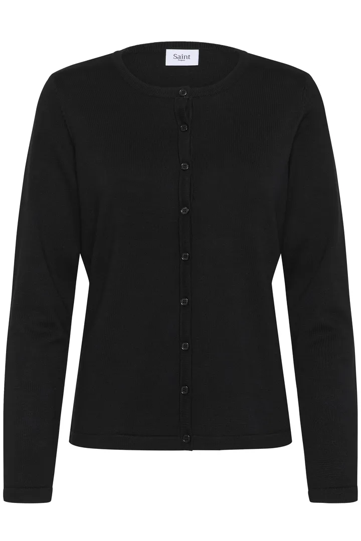 R-Neck Cardigan by Saint Tropez Cardigans Saint Tropez Night Sky