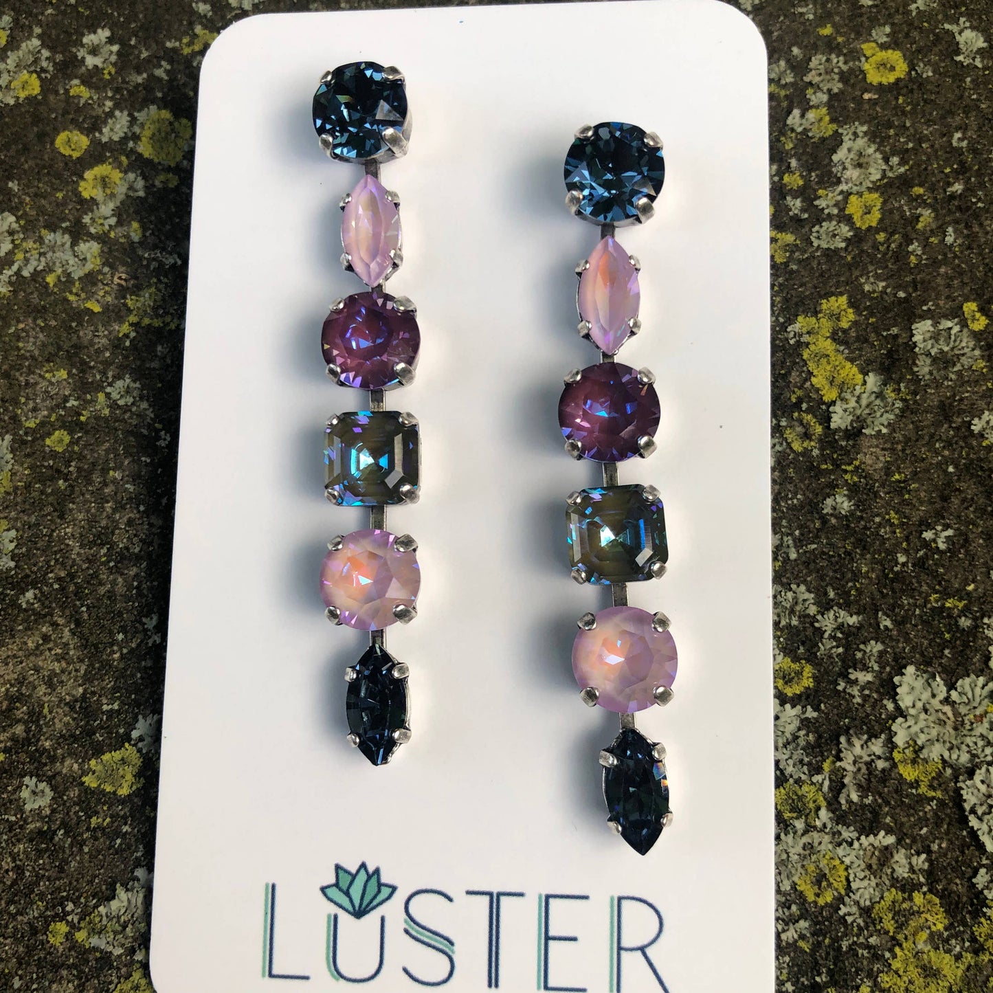 Swarovski Crystal Dangle Statement Earrings