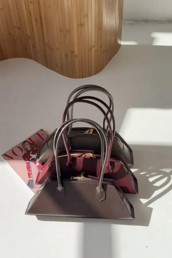 Large Genuine Box Calfskin Shoulder Bag Handbag Nanabags