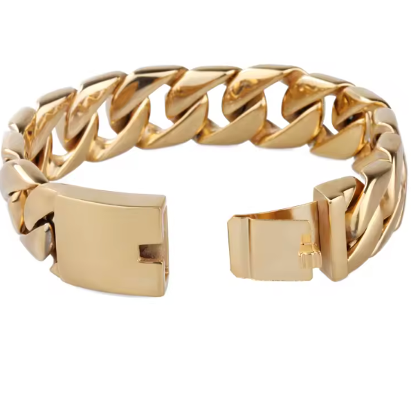 Chloe Chunky Chain Cuff Bracelet by HoopLa Jewelry HoopLa