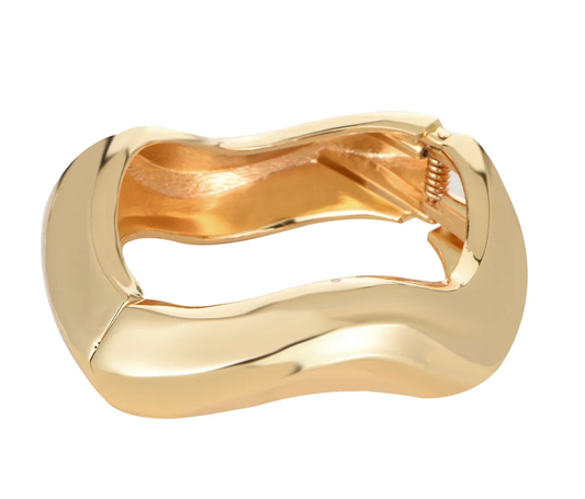 HoopLa - Editorial Hinge Bracelets 14K Gold PVD- Recycled Bracelet HoopLa Yellow Gold Breeze