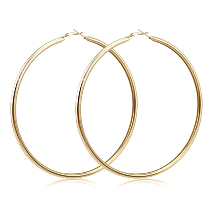 Thick and Bossy 14K Hoops by Hoopla